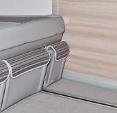 Brandrup T5 VW CALIFORNIA Bench seat/bed side left pocket side Crete Anthracite